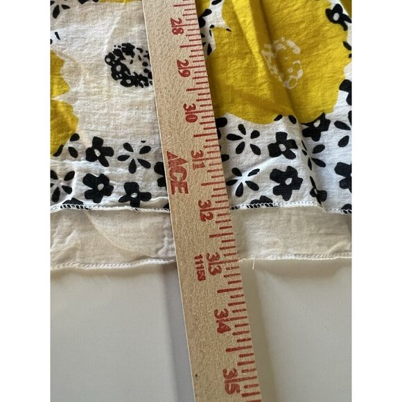 Michigan Wolverines handkerchief hem floral sleeveless swing mini dress L - Picture 9 of 10